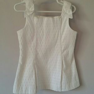 White Eyelet Top by Janie and Jack